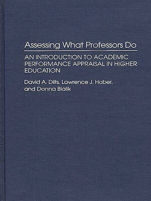 cover image of Assessing What Professors Do